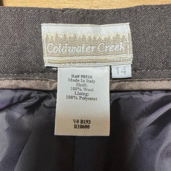 Coldwater Creek Women’s Brown Dress pants. Size 14 - Picture 4 of 9